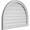 Ekena Millwork Round Top Surface Mount PVC Gable Vent: Functional, w/ 2"W x 1-1/2"P Brickmould Frame, 30"W x 22"H GVPRT30X2202SF - alternate 4